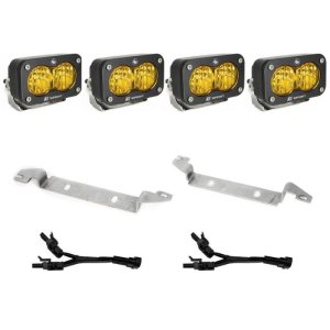Toyota Tundra Fog Light Pocket Kit - Baja Designs - Amber - `22-`27